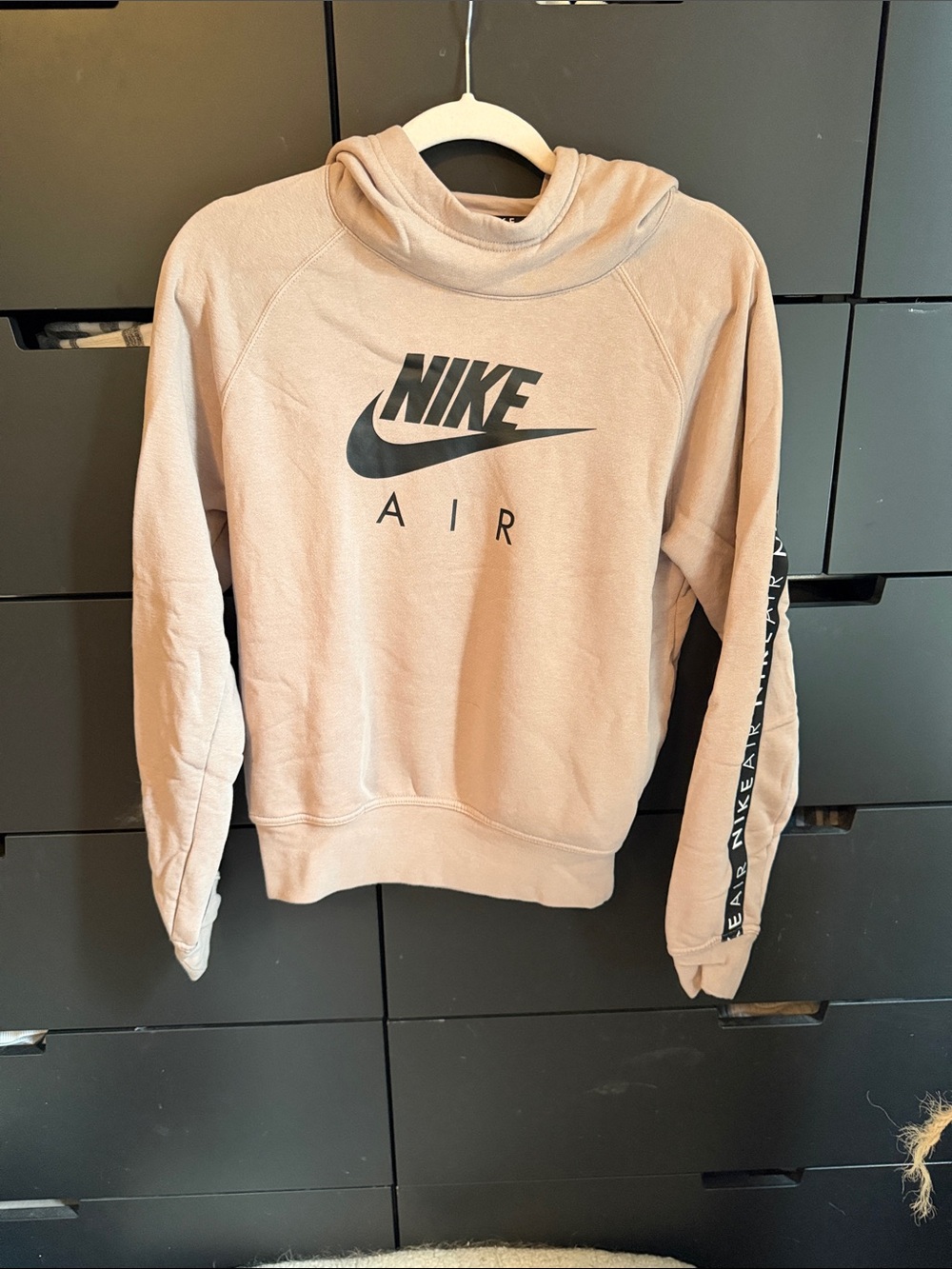 Nike Air Women's Beige hoodie with Black Logo
